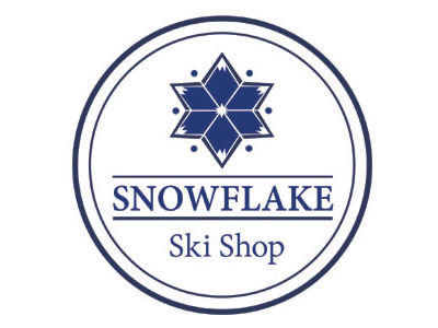 Snowflake Ski Shop Logo logo skiing snow snowflake