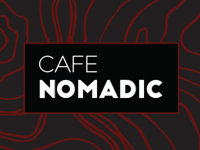 Cafe Nomadic cafe food logo