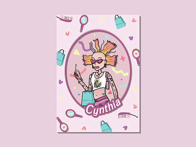 Poster Cynthia design illustration vector
