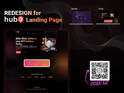 Redesign for HUB3 Landing Page branding design ui ux