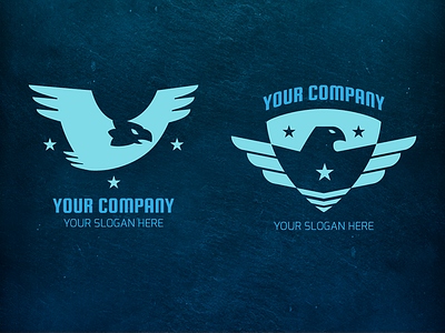 Eagle - Logo Template army badge batóry branding design eagle logo patriot security stars