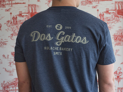 Dos Gatos Bakery | Screenprint Shirt design logo rebranding screenprint shirt t shirt tee