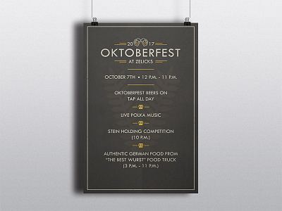 Zelicks Oktoberfest | Poster Design