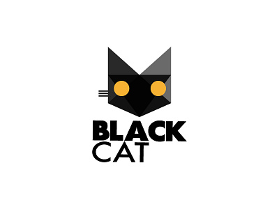 Black Cat Design Studio architecture black cat design icon logo mark studio vector