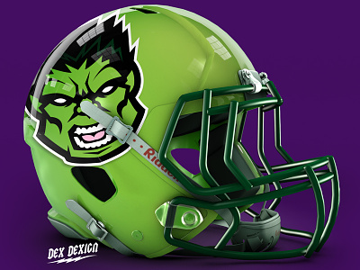 Hulk Helmet avengers football helmet hulk icon logo marvel mascot ultron vector