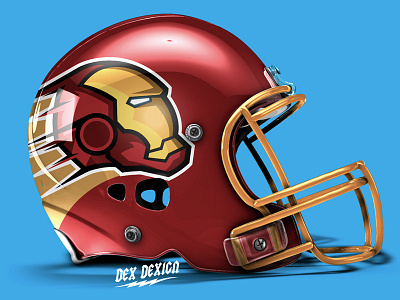 Ironman Helmet avengers football helmet icon illustration iron man logo marvel ultron vector