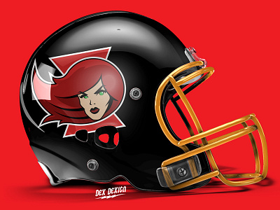 Black Widow Team Mascot Helmet