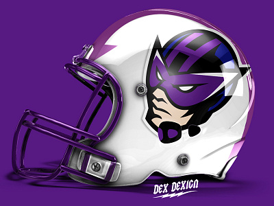 Hawkeye Mascot Football Helmet avengers football hawkeye helmet icon illustration logo marvel ultron vector