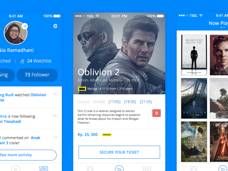 21cineplex mobile apps by AR Wasil on Dribbble