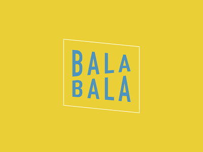 Bala Bala branding branding design logo yellow