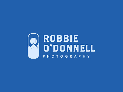 Robbie O'Donnell Photography branding logo moon mountain photography photography branding photography logo