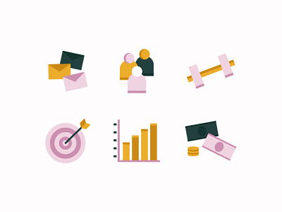 Marketing Icons design iconography icons illustration illustrator marketing marketing agency simple