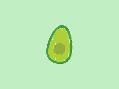 Avo avocado green guacamole logo submark