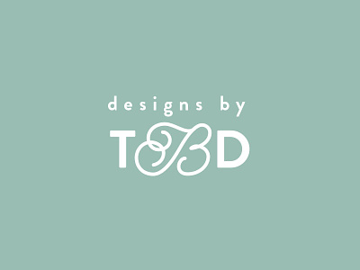 TBD fonts logo san serif script