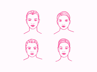 Face Shapes drawing face faces illustrated illustration size guide