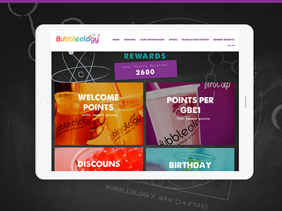 Bubbleology Loyalty website branding design typography ui ux web website