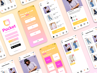 Pocket E-commerce App Concept app mobile mobile app design mobile ui ui