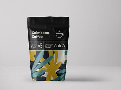 Calmbean Coffee Medium Roast - package concept coffee coffee bag mockup mockup design package package design product product design