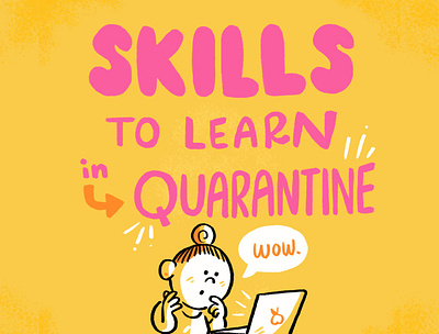 Skills to learn in Quarantine cartoon comics doodle illustration quarantine quarantine comics skills