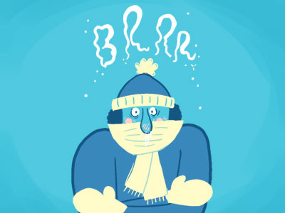 Brrrrrr brr cartoon cold doodle drawing freezing illustration january winter