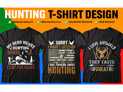 Hunting T-shirt design hunter hunting hunting t shirt hunting t shirt design hunting t shirt design hunting vector illustration vector vintage vintage design