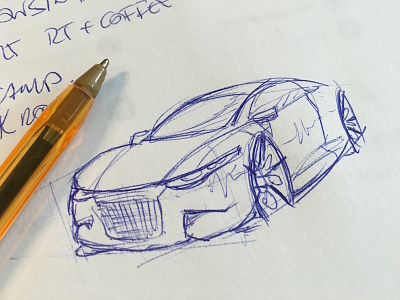 Car Sketch car pen sketch