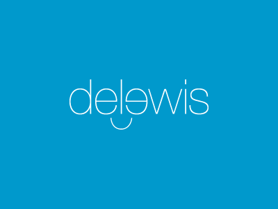 Delewis Logo face happy logo smile