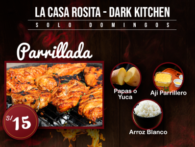 Advertising flyer for La Casa Rosita branding flyer food image restaurant