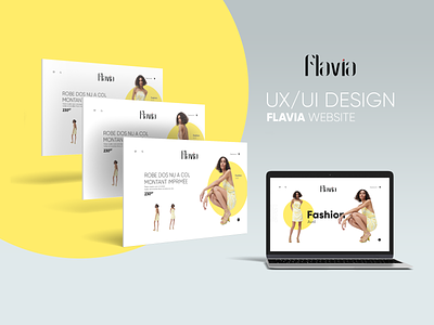 UX/UI Design - FLAVIA Fashion Site Web fashion app maquette uidesign uxdesign uxui webdesign