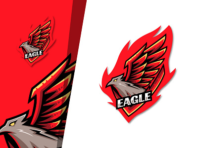 Eagle esport logo design animation art bird bird logo brand brand identity branding elegant esport esportlogo game gaming illustration illustrator logo logo design logodesign logos logotype sport