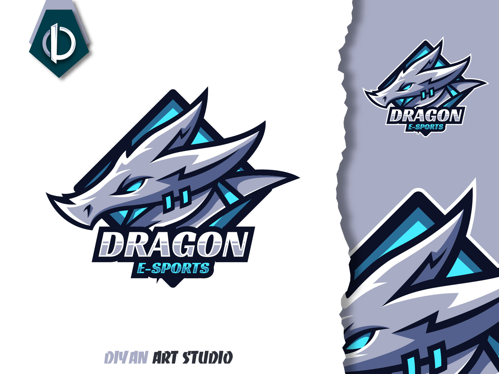 dragon logo design by diyanart on Dribbble