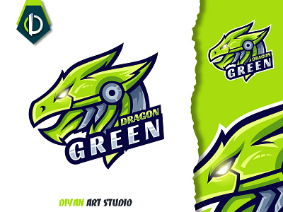 green dragon logo design 3d animation brand identity branding design dragon esport gaming graphic design green illustration illustrator logo logodesign logotype modern motion graphics ui vector