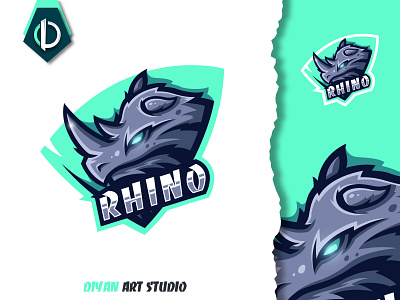 Rhino logo design 3d animation art brand identity branding design graphic design illustration illustrator logo logodesign motion graphics rhino rhino logo ui vector