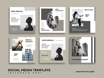 Social media post template