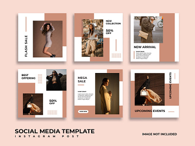 Fashion sale social media post template