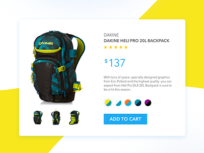 E-Commerce Shop (Single Item) - Day 012 012 dailyui day e commerce item product shop single yellow