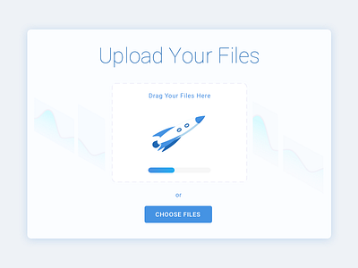 File Upload - Day 031 dailyui download file files illustration manager rocket screen upload uploads