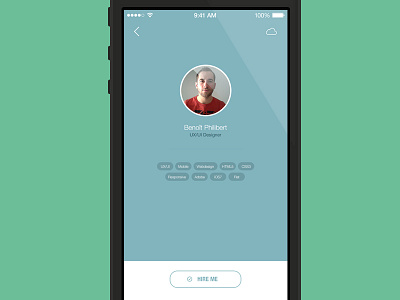 Hire me for freelance flat ios7 mobile