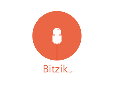 Bitzik Logo bitcoin logo music streaming