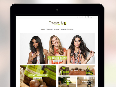 Macadamia - Home Page ebusiness ipad macadamia oil prestashop responsive