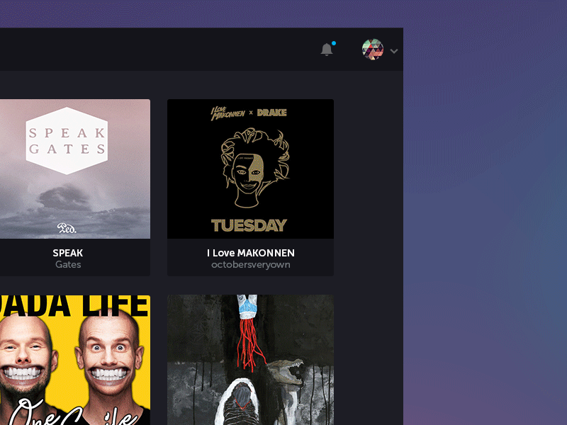 Bitzik - Animated news feeds animation bitcoin bitzik dark feed flat gif music