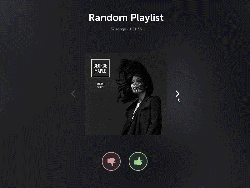 Bitzik - Random playlist bitcoin bitzik dark flat music playlist random song