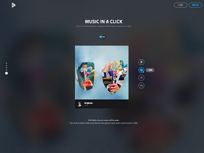 Music in a click bitcoin bitzik flat landing page music