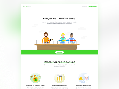 Meal Canteen landing page
