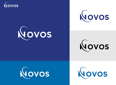 Website Logo NOVOS branding business logo creative logo illustration letter logo logo logo design minimalist logo n logo website logo