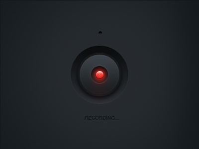 Dark side recordings audio button microphone rec recording ui user interface