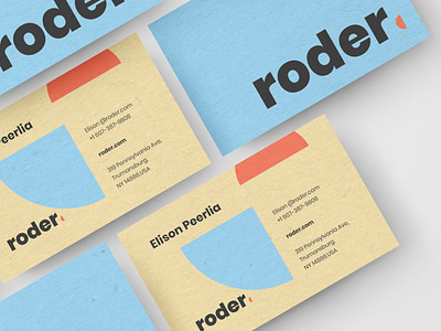 Brand identity for roder brand design branding design designer typography