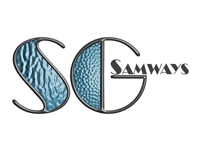 Stained Glass Samways branding business image design digital digital illustration logo logodesign typeface