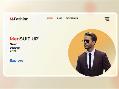 M. Fashion adobe xd app design ui ux web