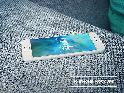 10 iPhone 6 (White) Mockup